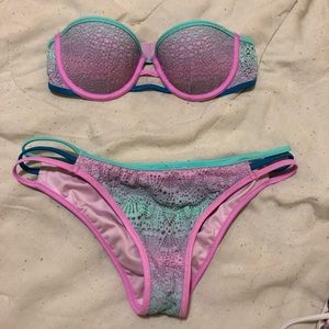 Victoria’s Secret Mermaid Ombré Bandeau Bikini